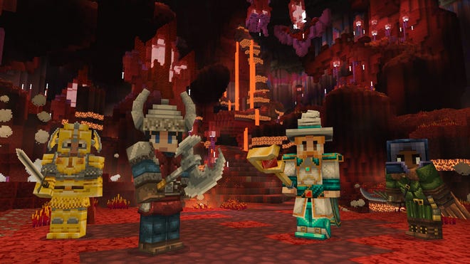  Minecraft Dungeons &amp; Dragons DLC dodaja razrede, metanje kock in lokacije Forgotten Realms v 10-urni akcijski kampanji RPG